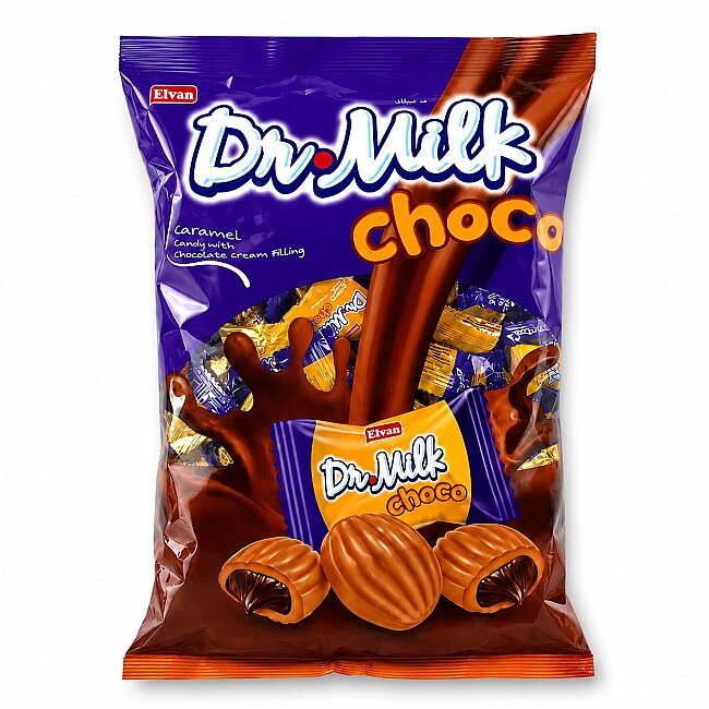 Dr. Milk Choco Caramel Candy 1000 Gr. (1 Bag) - Dr. Milk
