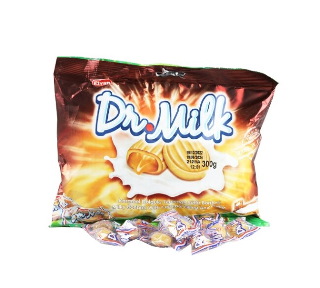Dr. Milk Karamelli Şeker 300 Gr. (1 Paket) - Elvan