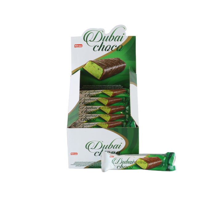 Dubai Choco Bar 40 Gr. 24 Adet (1 Kutu) - Elvan