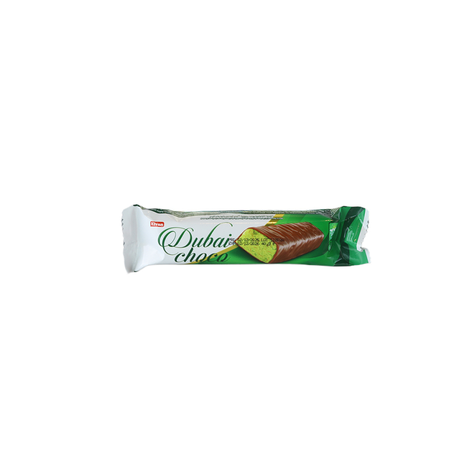Dubai Choco Kadayif Pistachio Flavored Nougat Bar 40 Grams 24 Count (1 Box) - 2