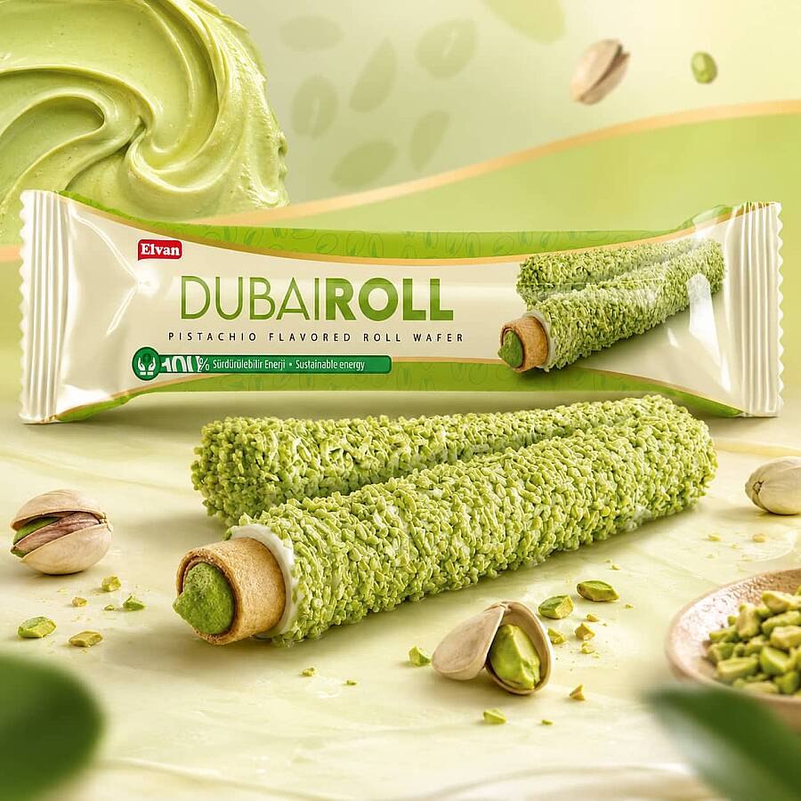 Elvan Dubai Roll Gofret 18 Gr. 10 Adet (1 Kutu) - 5