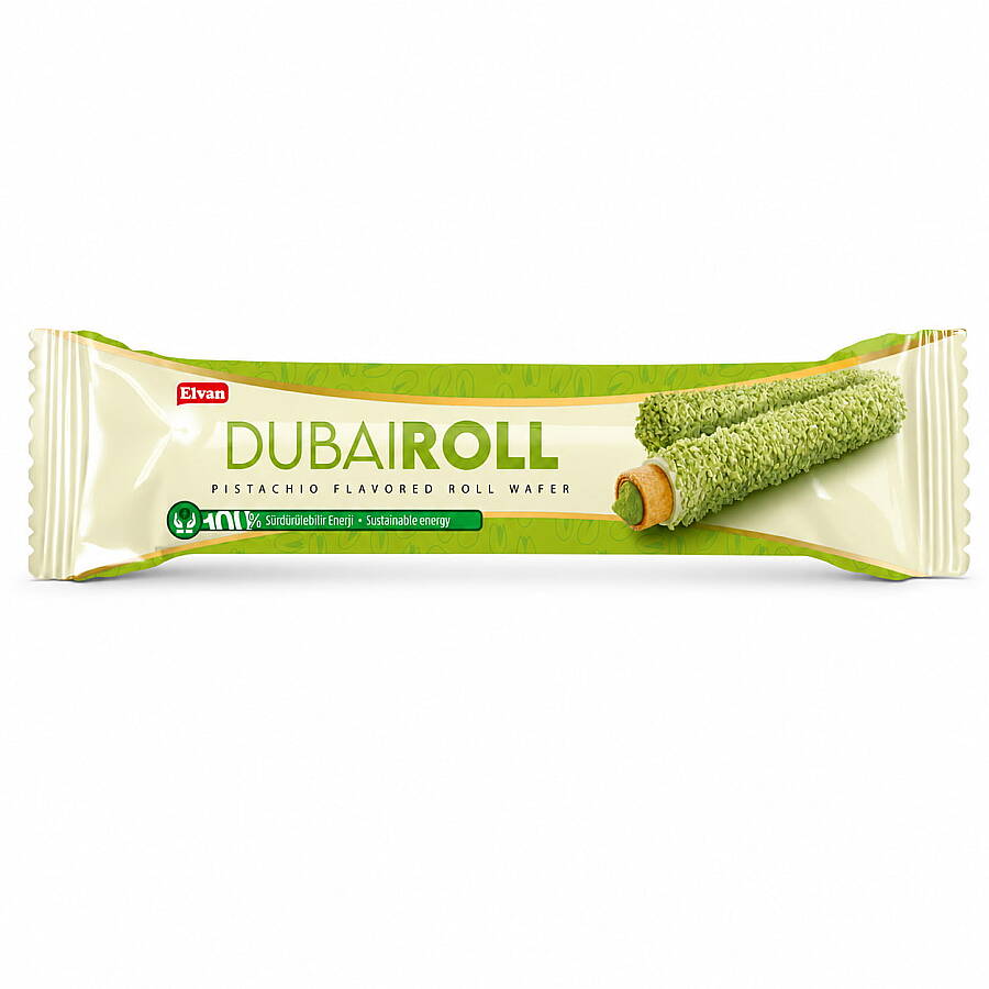 Elvan Dubai Roll Gofret 18 Gr. 10 Adet (1 Kutu) - 3