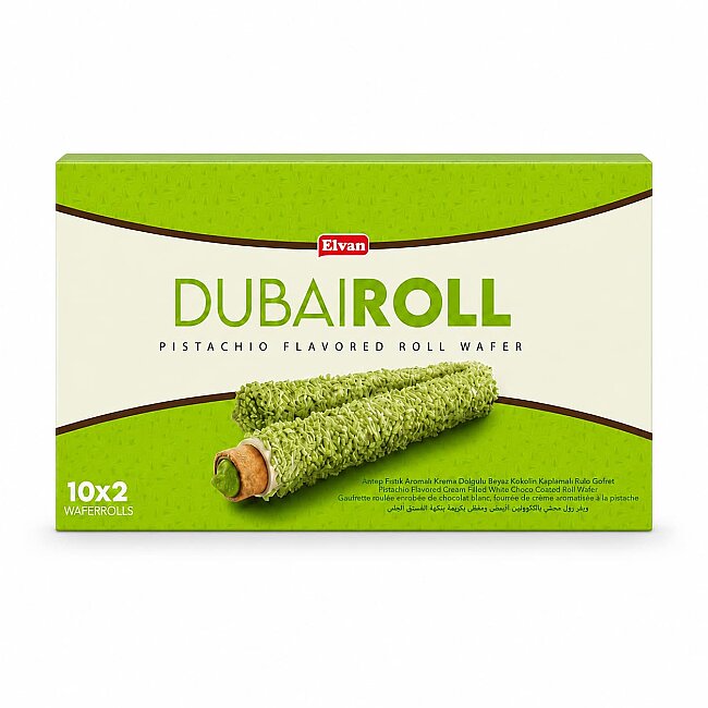 Elvan Dubai Roll Gofret 18 Gr. 10 Adet (1 Kutu) - 2