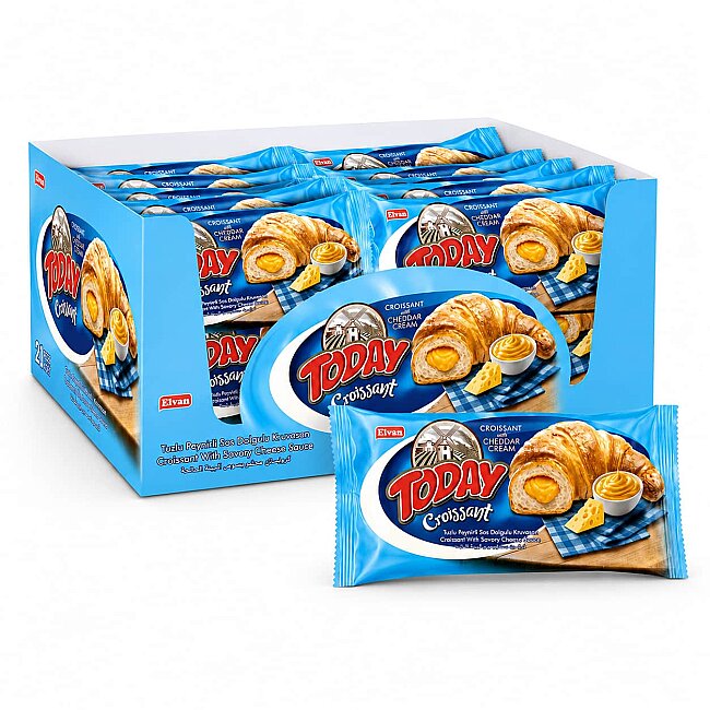 Today Kruvasan Tuzlu Peynirli 36 Gr. 20 Adet (1 Kutu) - Elvan