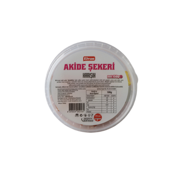 Elvan Karışık Aromalı Akide Şekeri 150 Gr. (1 Kutu) - 2