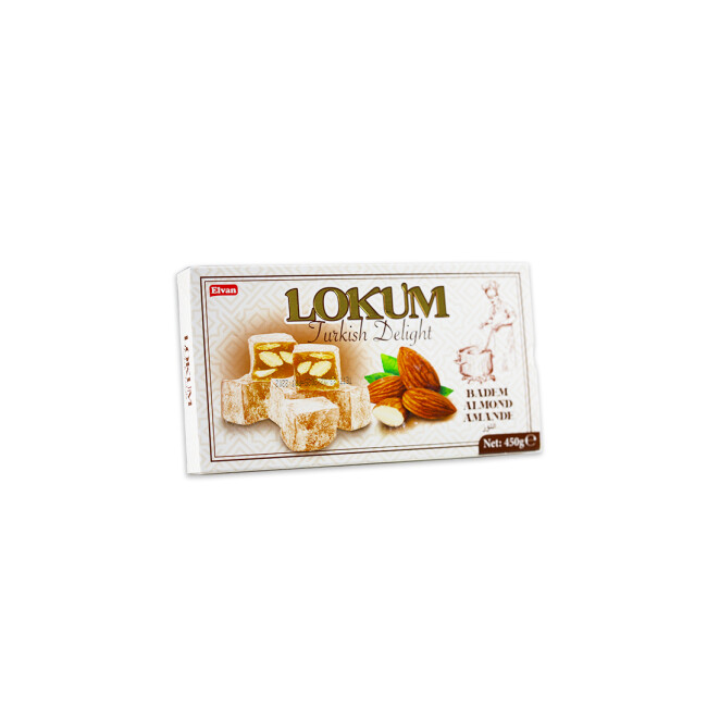 Elvan Bademli Lokum 450 Gr. ( 1 Paket) - Elvan