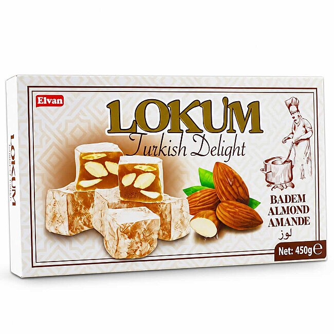 Elvan Bademli Lokum 450 Gr. ( 1 Paket) - Elvan