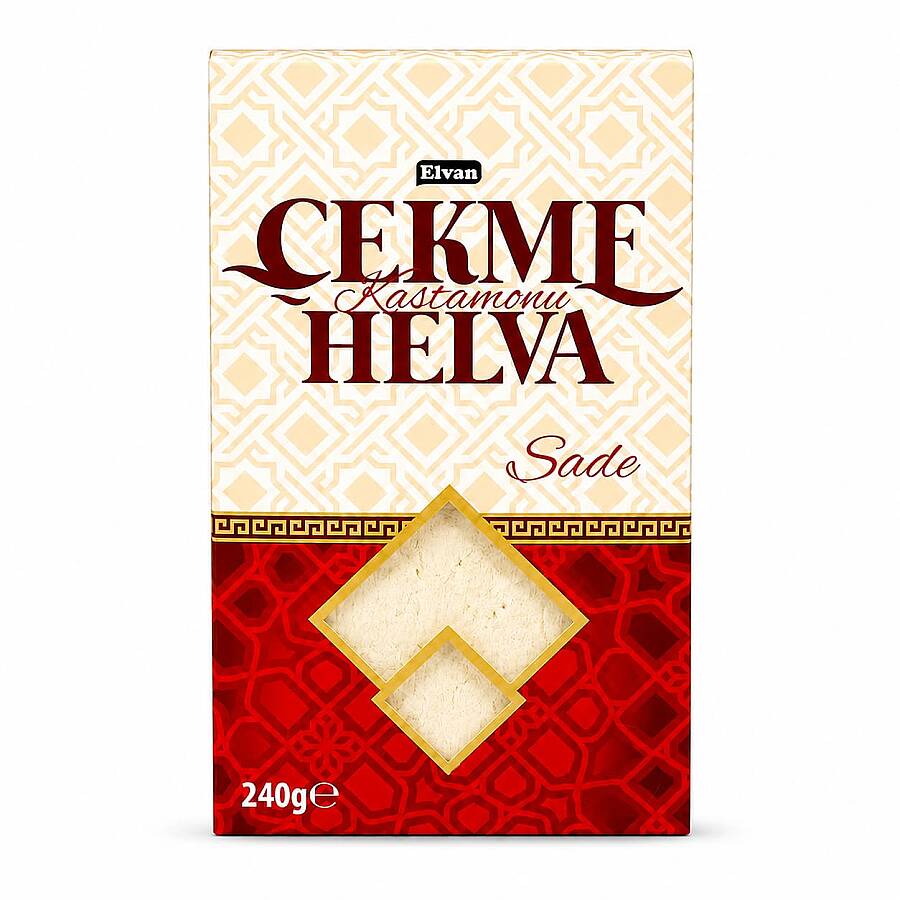 Elvan Çekme Helva Sade 240 Gr. (1 Paket) - 1
