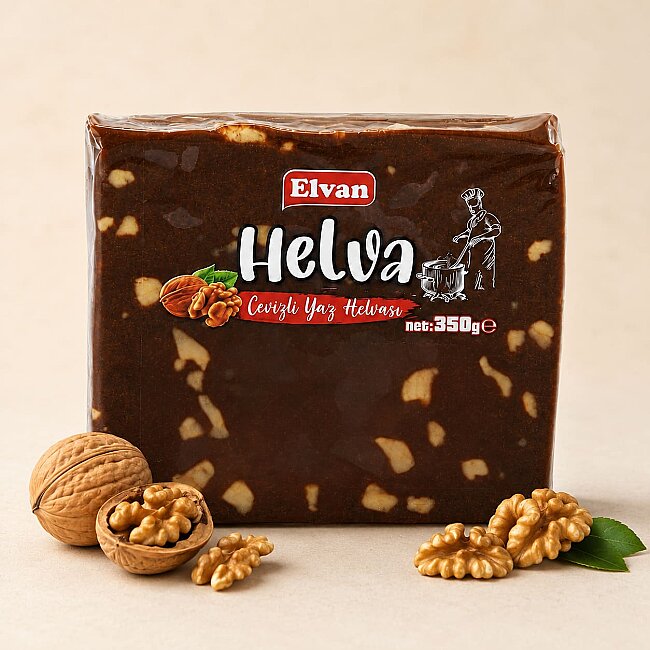 Elvan Cevizli Yaz Helvası 350 Gr. (1 Paket) - 2