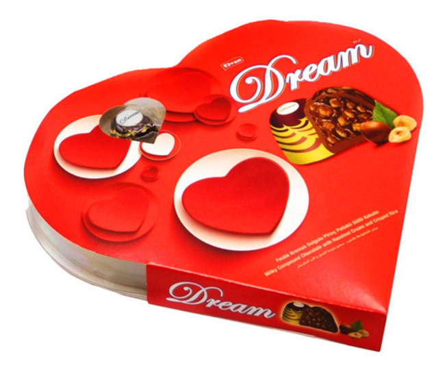 Elvan Dream Hazelnut Chocolate 124 Gr. (1 Heart Box) - 4