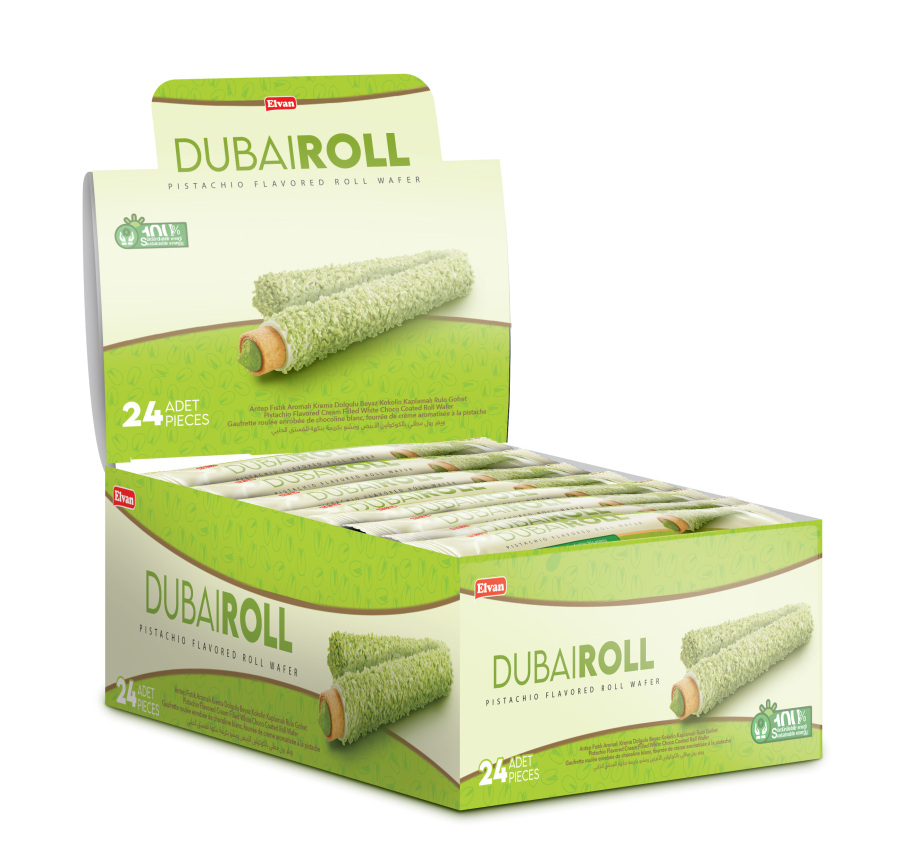 Elvan Dubai Roll Gofret 18 Gr. 24 Adet (1 Kutu) - 4