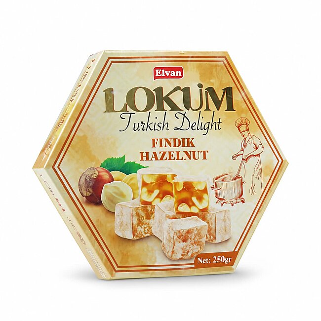 Elvan Fındıklı Lokum 250 Gr (1 Paket) - Elvan