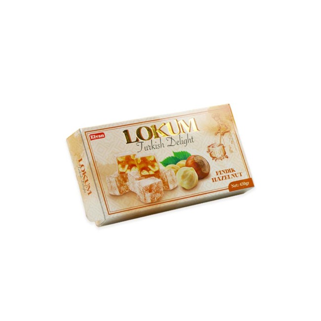 Elvan Fındıklı Lokum 450 Gr. (1 Paket) - Elvan