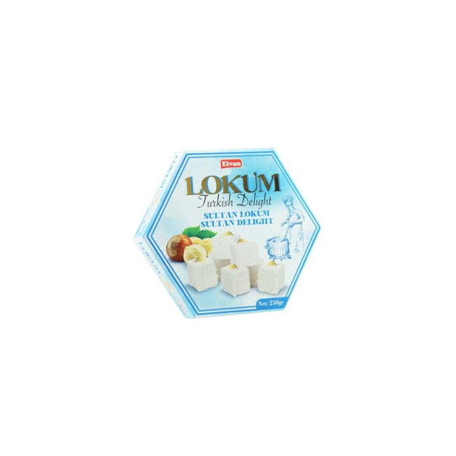 Elvan Fındıklı Sultan Lokum 250 Gr. (1 Paket) - Elvan