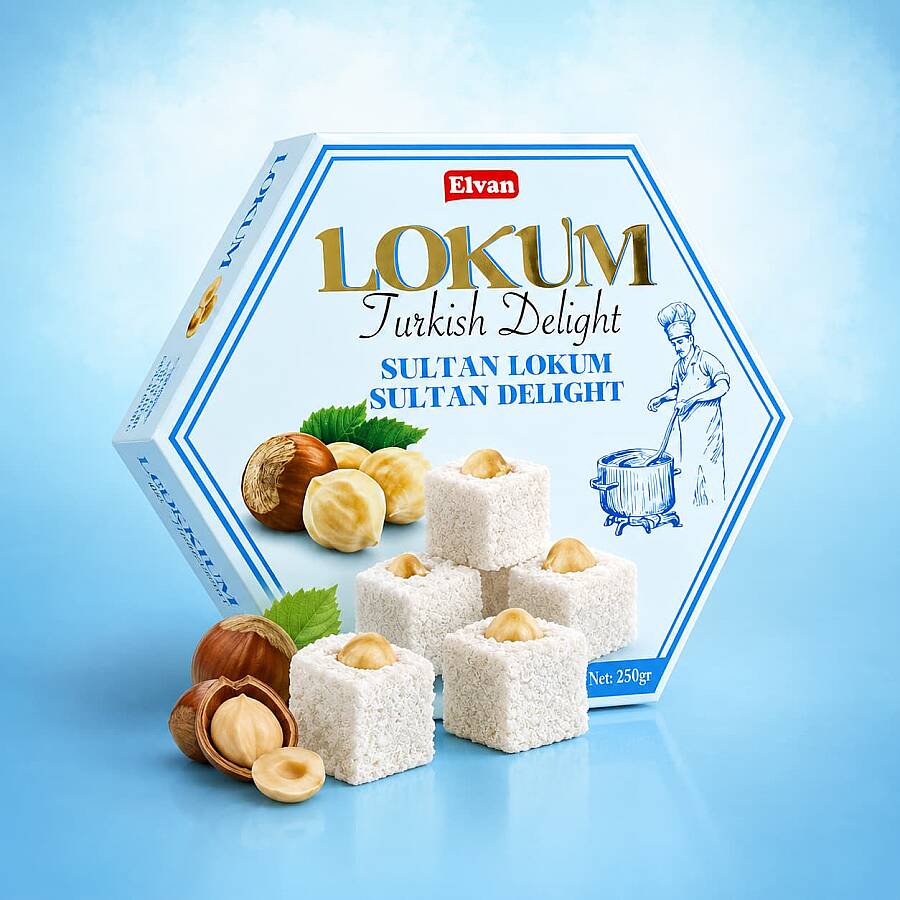 Elvan Fındıklı Sultan Lokum 250 Gr. (1 Paket) - 2