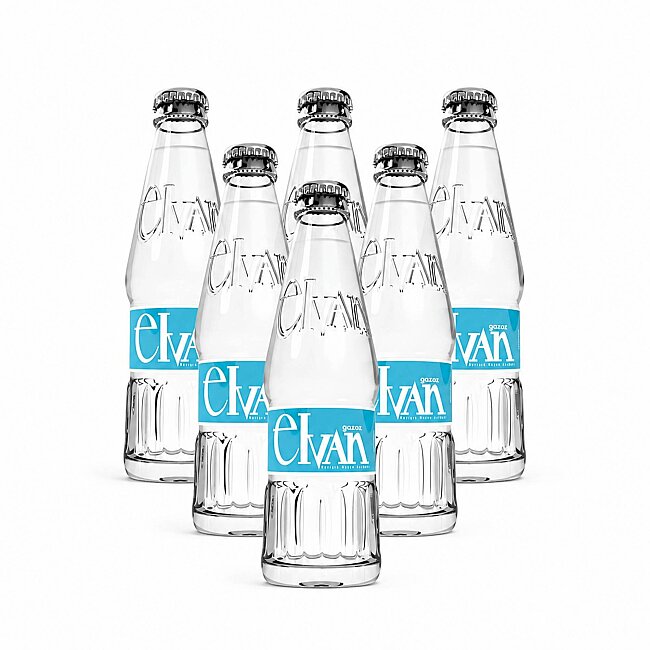 Elvan Gazoz Karışık Meyve Aromalı 250 ml 6 lı Paket Cam Şişe - 2