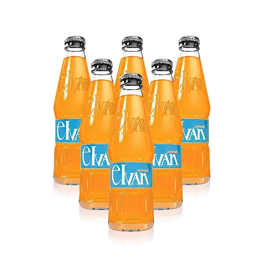 Elvan Gazoz Portakallı 250 ml 6 lı Paket Cam Şişe - 2