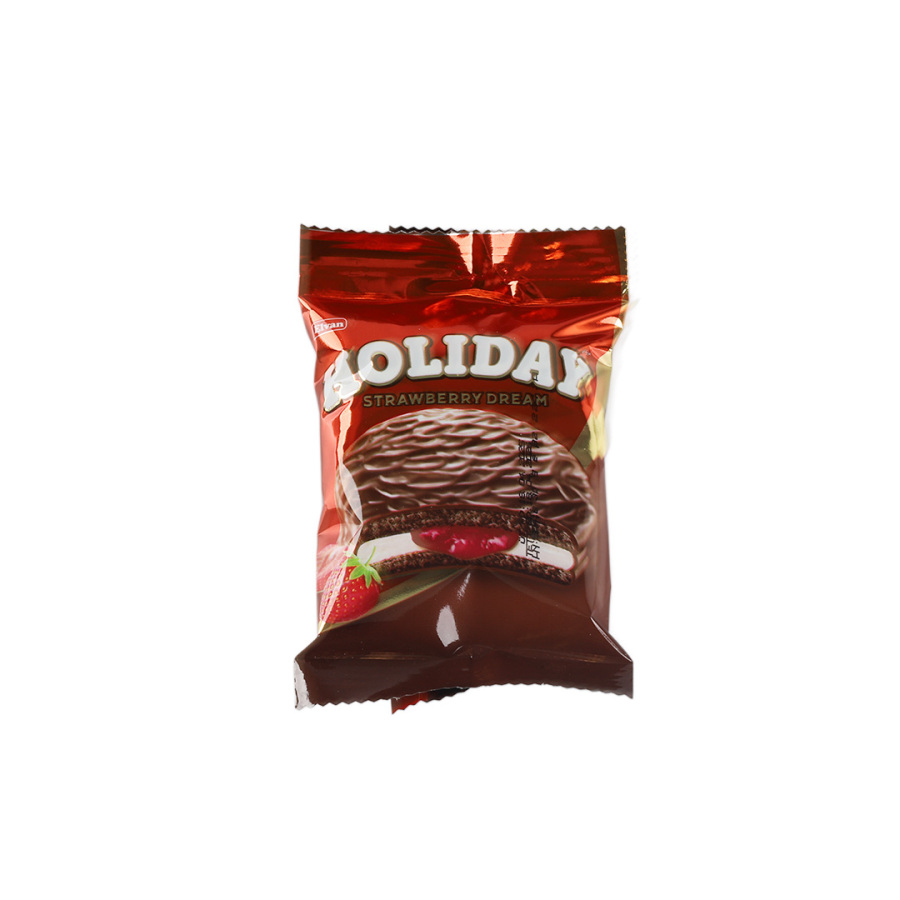 Elvan Holiday Çilekli Sandviç Bisküvi 30 Gr. 24 lü (1 Paket) - 2