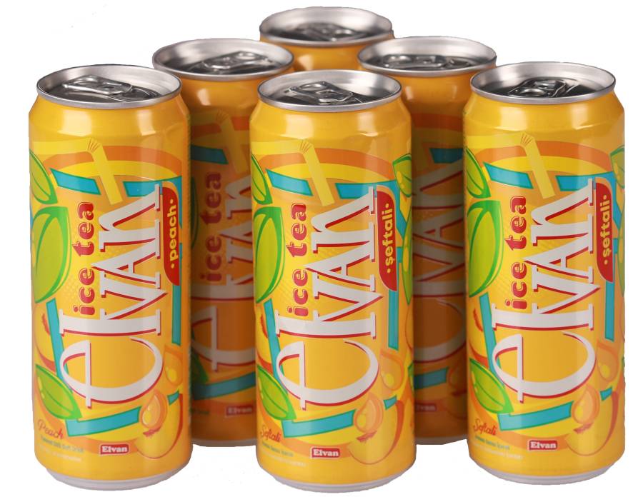 Elvan Ice Tea 250 Ml X 24 Slim Teneke Kutu Şeftali Aromalı ( 1 Koli )