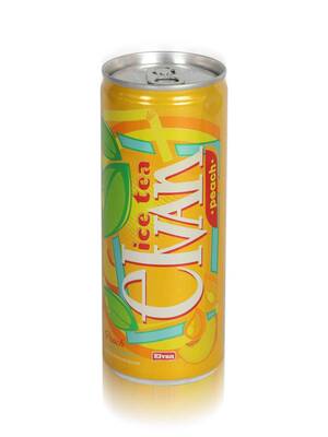 Elvan Ice Tea Teneke Kutu Şeftali Aromalı Soğuk Çay 6'lı Paket 250 Ml - 2