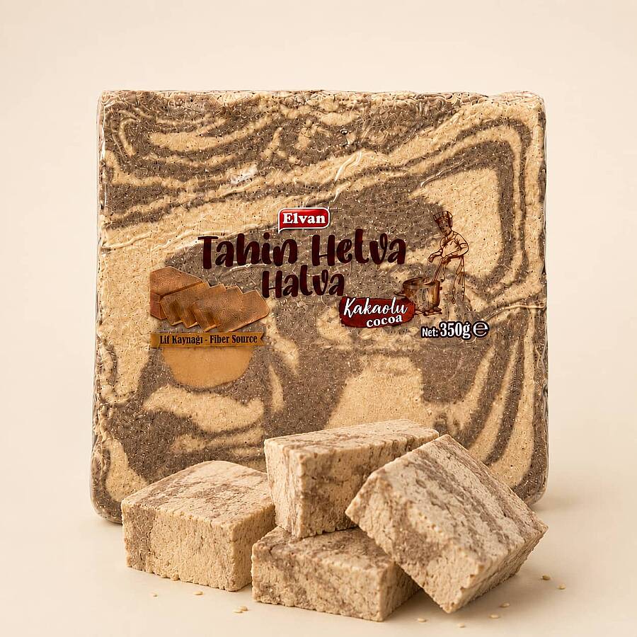 Elvan Kakaolu Tahin Helvası 350 Gr (1 Paket) - 2