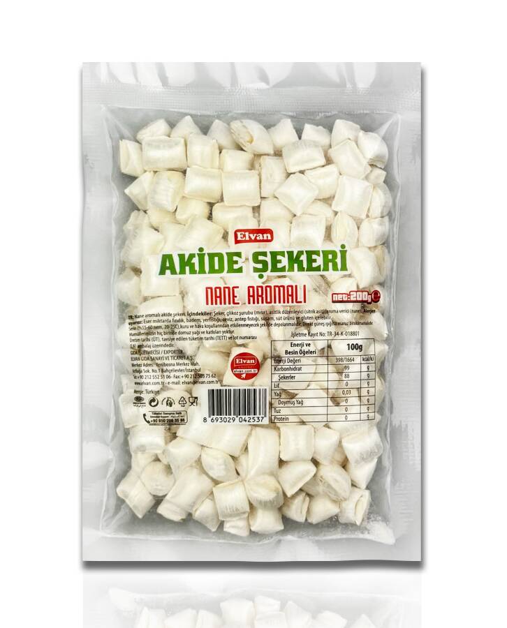 Elvan Nane Aromalı Akide Şekeri 200 Gr. (1 Paket) - 3