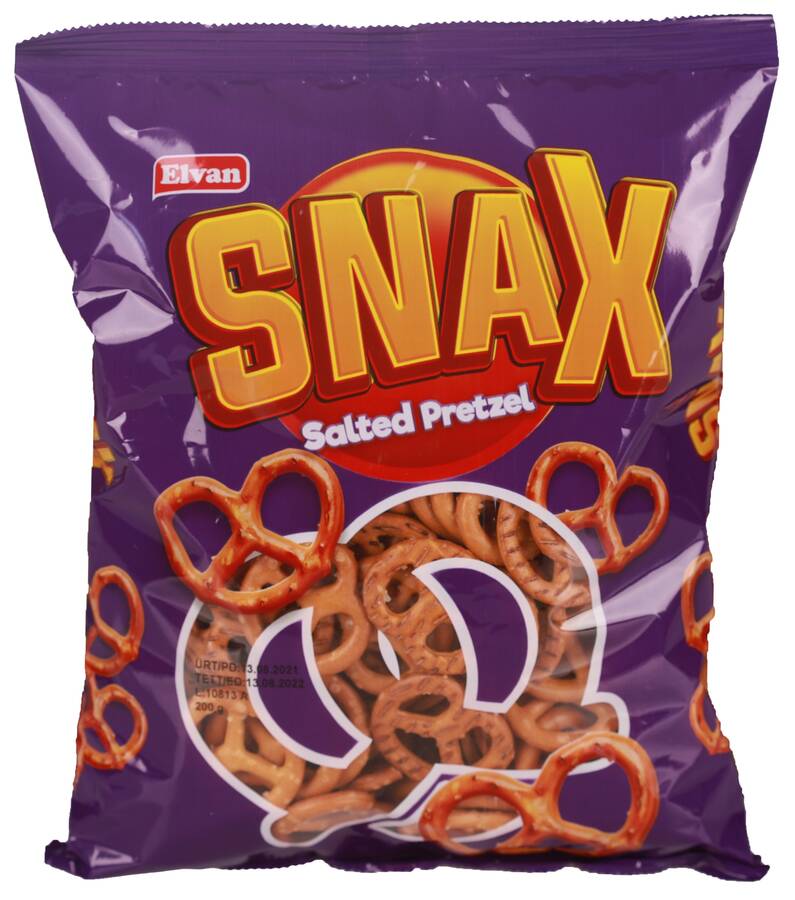 Elvan Snax Pretzel Saltine Cracker 200 Gr. (1 Bag) - 1