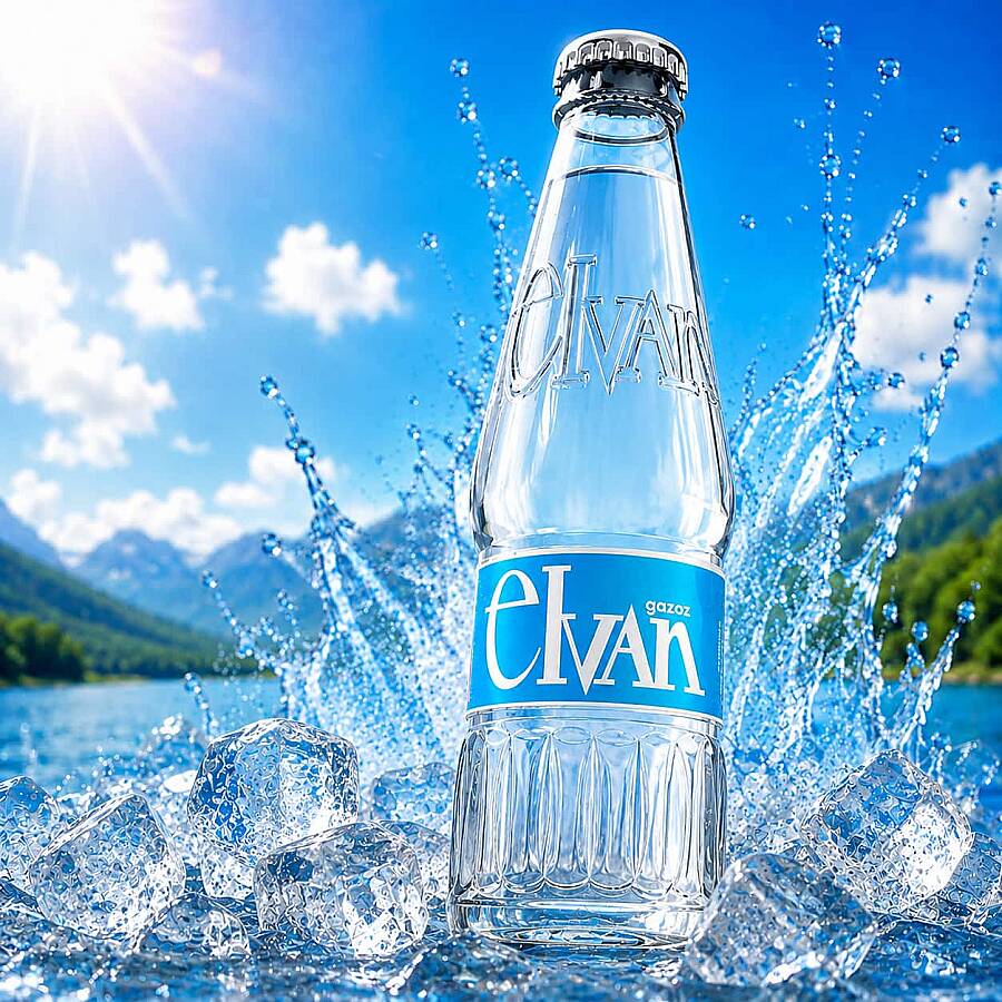 Elvan Soda Mixed Fruit Flavored 250 ml 6 Pack Glass Bottle - 3