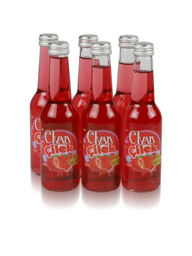 Elvan Soda Strawberry Natural Rich Mineral 250 ML 6 Pack - 1