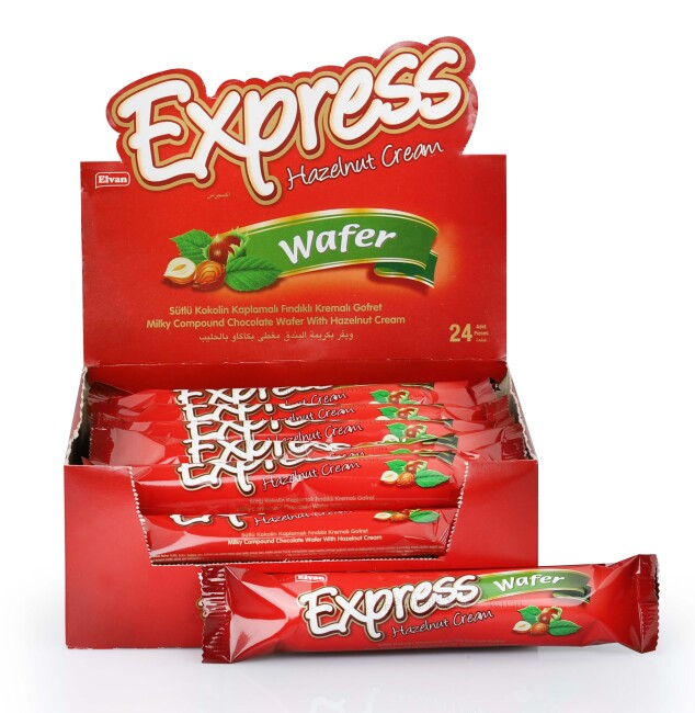 Express Fındık Kremalı Gofret 30 Gr. 24 Adet (1 Kutu) - 1