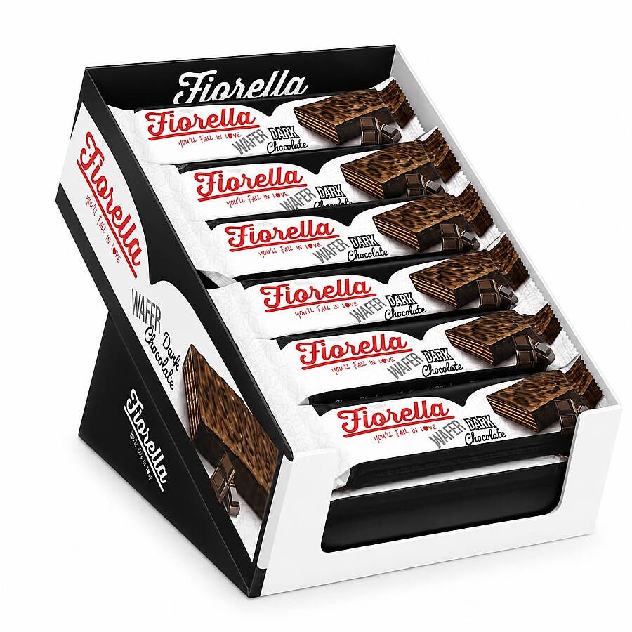 Fiorella Bitter Çikolata Kaplamalı Gofret 26 gr 24 Adet (1 Kutu) - 1