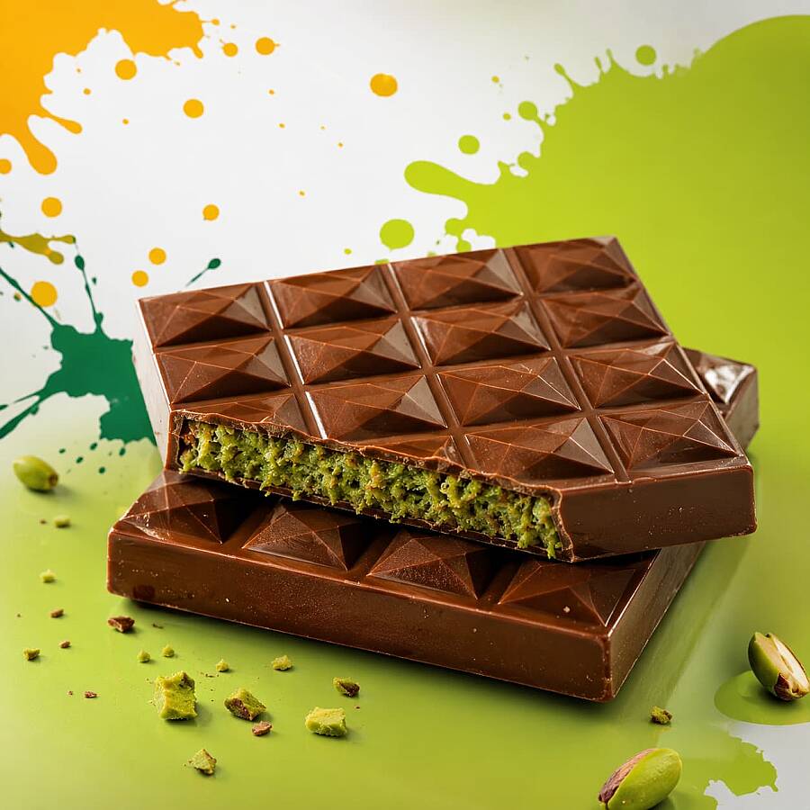 Fiorella Buttery Crunch Kadayıf and Pistachio Filled Milk Chocolate 60g (1 Pack) - 2