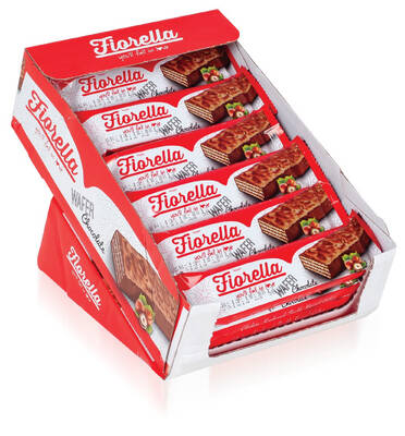 Fiorella Chocolate Covered Wafer 26 Grams 24 Pieces (1 Box) - 2