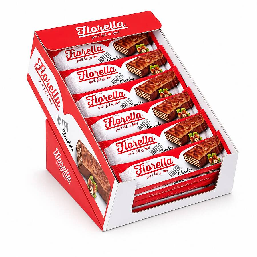 Fiorella Çikolata Kaplamalı Gofret 26 gr 24 Adet (1 Kutu) - 1