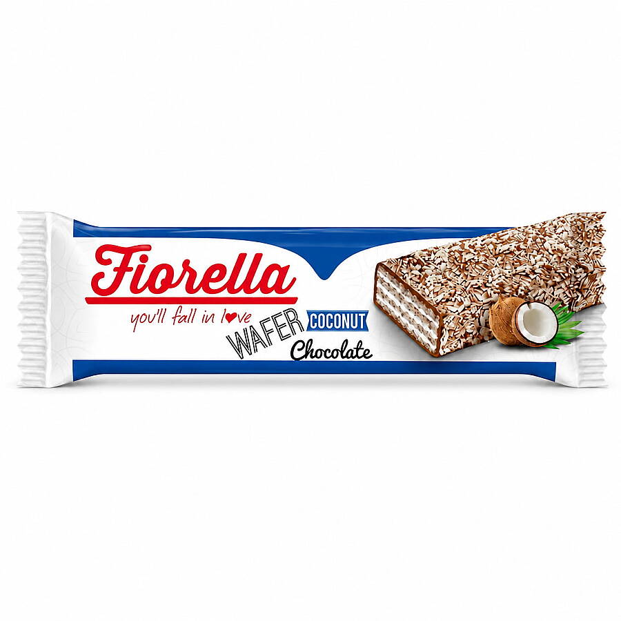 Fiorella Çikolata Kaplamalı Hindistan Cevizli Gofret 26 gr 24 Adet (1 Kutu) - 2