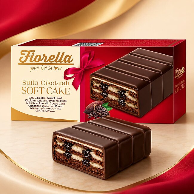 Fiorella Çikolatalı Yaş Pasta 400 Gr. (1 Paket) - 2
