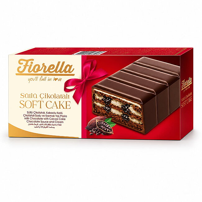 Fiorella Çikolatalı Yaş Pasta 400 Gr. (1 Paket) - Elvan