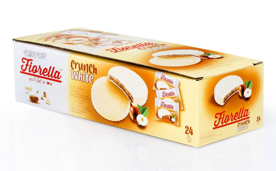 Fiorella Crunch Beyaz Çikolatalı Gofret 20 Gr. 24'lü (1 Paket) - 3