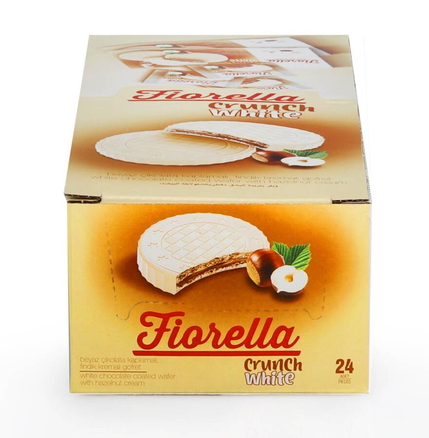 Fiorella Crunch Beyaz Çikolatalı Gofret 20 Gr. 24'lü (1 Paket) - 4