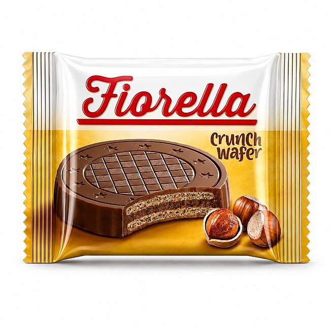Fiorella Crunch Chocolate Wafer 20 Gr. 24 pcs (1 Box) - 2