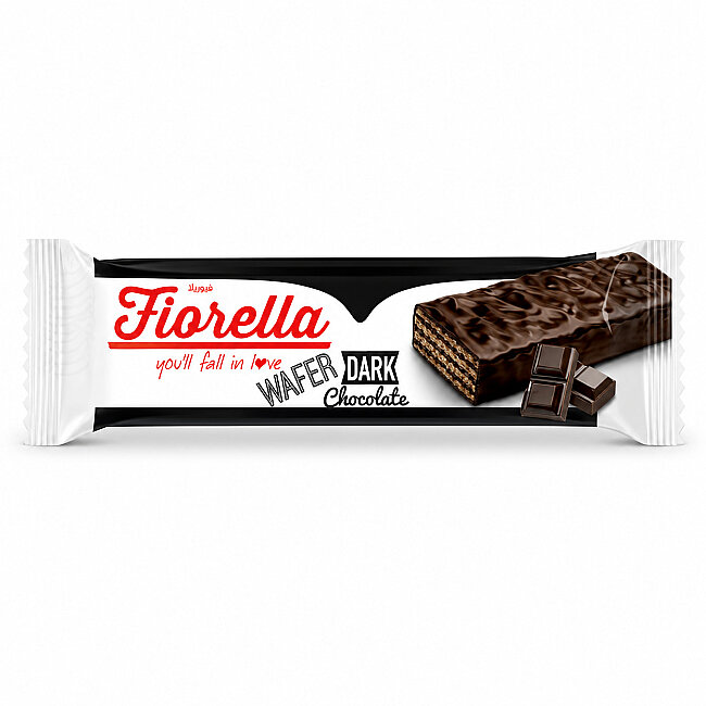 Fiorella Dark Chocolate Coated Wafer 26 grams 24 Pieces (1 Box) - 2