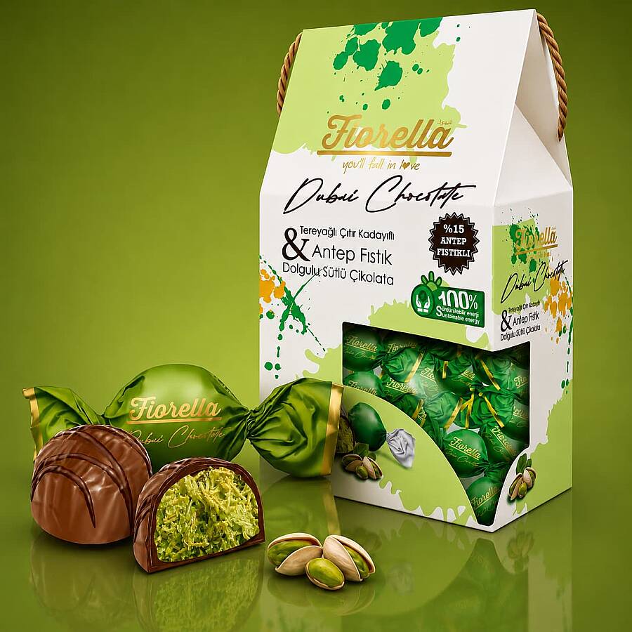 Fiorella Dubai Chocolate String Box 230g (1 Piece) - 4