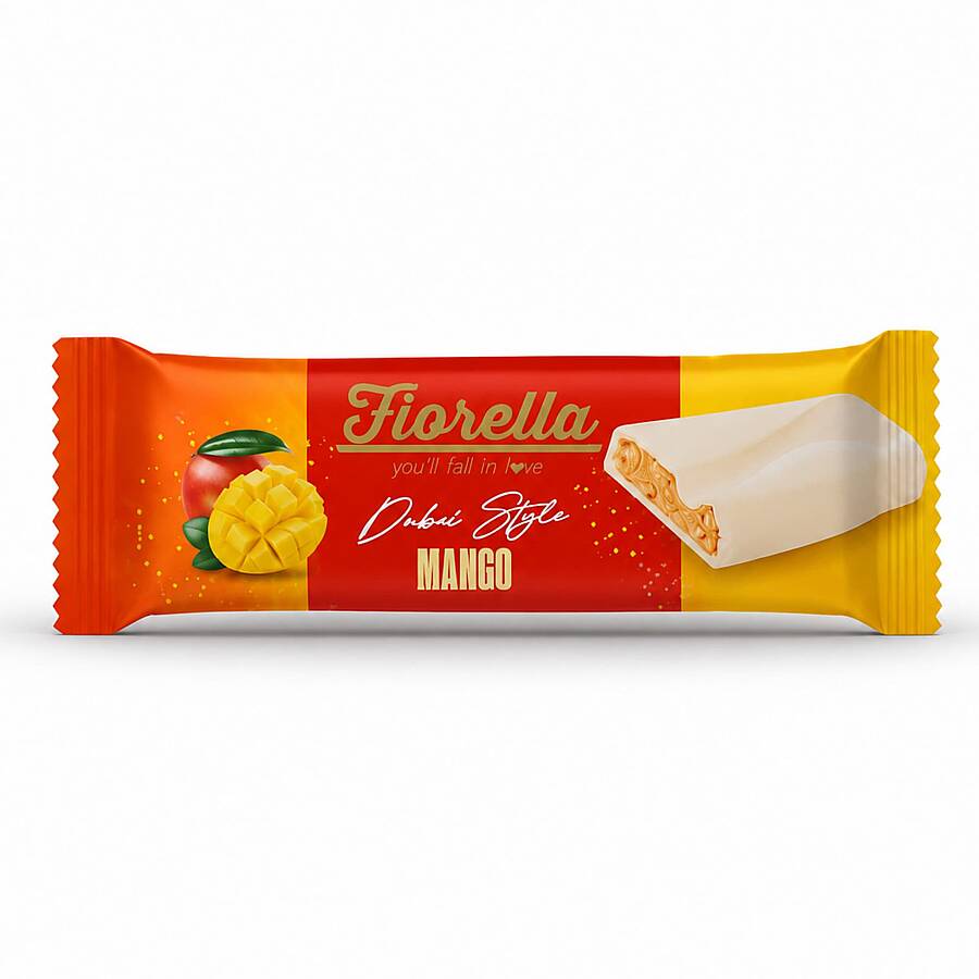 Fiorella Dubai Mangolu Pirinç Patlaklı Beyaz Çikolata 30 Gram 24 Adet (1 Kutu) - 2
