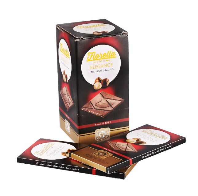 Fiorella Elegance Fındıklı Sütlü Çikolata 70 Gr. 10'lu (1 Kutu) - Fiorella