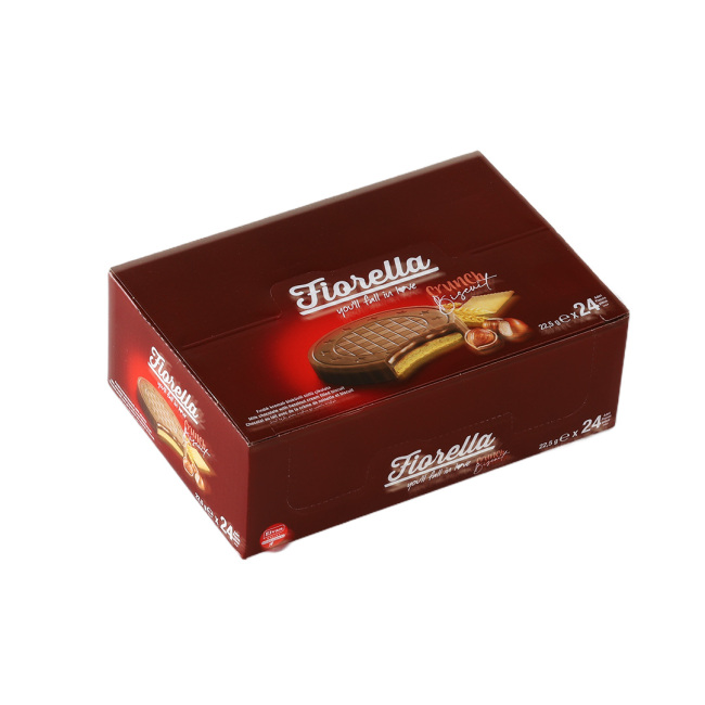 Fiorella Hazelnut Cream Chocolate Biscuit 22.5 Gram 24s (1 Box) - 4