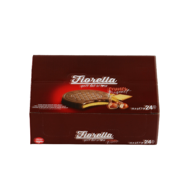 Fiorella Hazelnut Cream Chocolate Biscuit 22.5 Gram 24s (1 Box) - 5