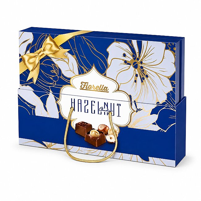 Fiorella Hazelnut Cream Filled Chocolate 132g with Bag (1 Pack) - Fiorella