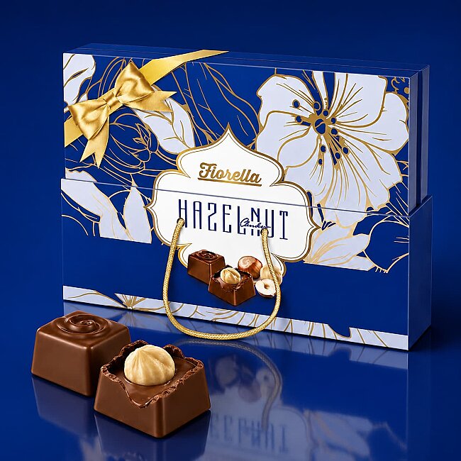 Fiorella Hazelnut Madlen Fındık Taneli Çikolata 132 Gr. Çantalı (1 Kutu) - 4