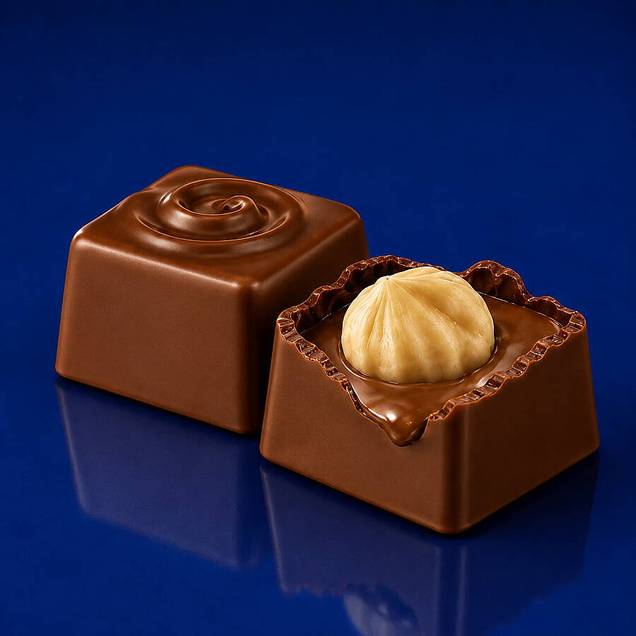 Fiorella Hazelnut Madlen Fındık Taneli Çikolata 132 Gr. Çantalı (1 Kutu) - 3