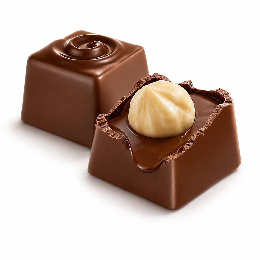 Fiorella Hazelnut Madlen Fındık Taneli Çikolata 132 Gr. Çantalı (1 Kutu) - 2